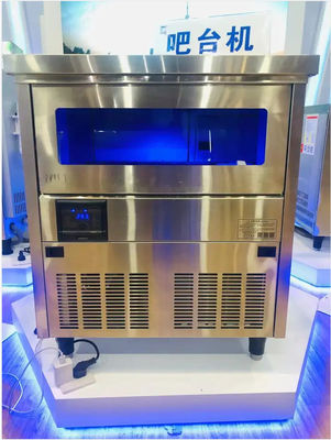 İthal Kompresörlü Ticari Kare Buz Küpü Makinesi 50kg Restoran Otel