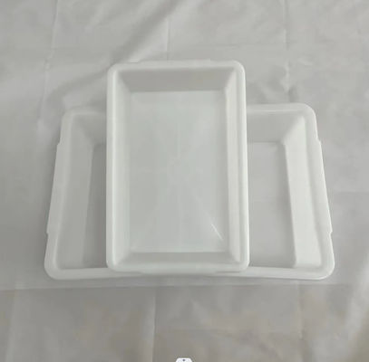 Kalınlaştırılmış Plastik Dörtgen Soğuk Depolama Süpermarket Özel Dönüşüm Tepsisi sepet
