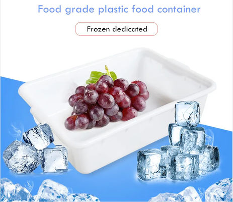 Kalınlaştırılmış Plastik Dörtgen Soğuk Depolama Süpermarket Özel Dönüşüm Tepsisi sepet
