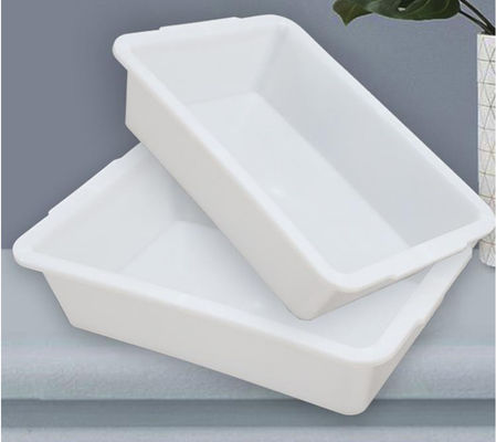 Dikdörtgen plastik beyaz kapansız depolama kutusu süpermarket mutfak buz tepsisi