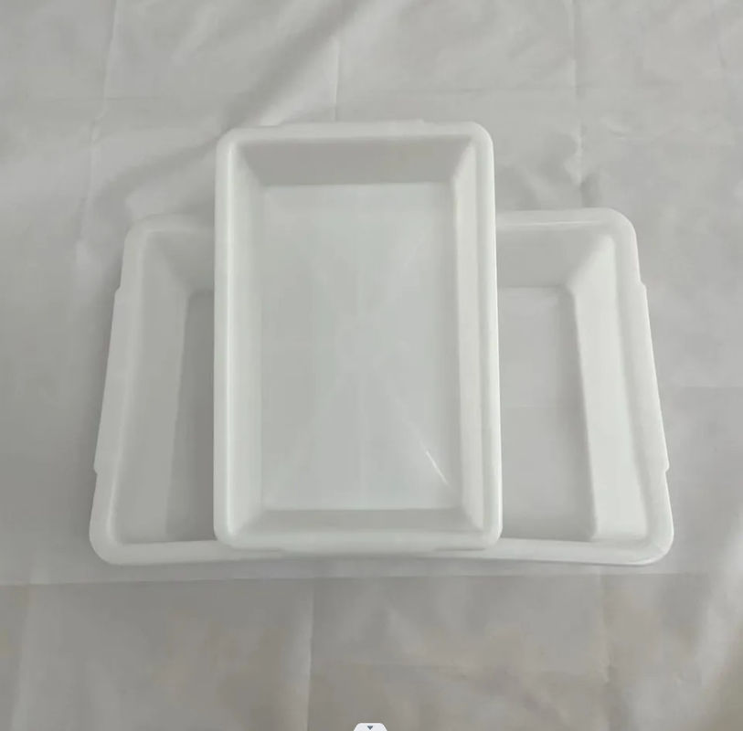 Süpermarket Plastik Kalınlaştırılmış Beyaz Dikdörtgen Depolama Buz Tablosu Ekran Gıda Dondurucu Kutusu