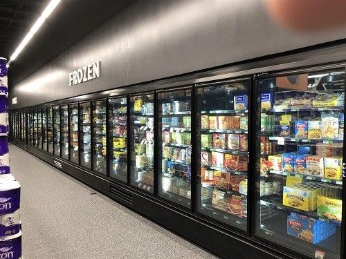 Süpermarket Soğutma İçin Düşük Sıcaklık Dondurucu Cam Kapı