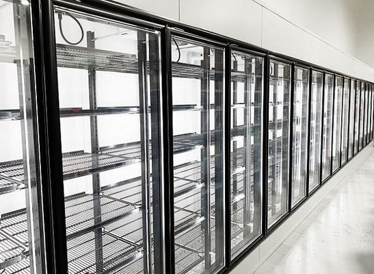 Soğutucu Bira Mağarasında Yürümek İçin Orta Sıcaklık Dondurucu Cam Kapı Soğutmalı Teşhir Soğuk Oda